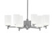 Toltec Lighting - 1206-GP-531 - Six Light Chandelier - Franklin - Graphite