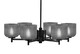 Toltec Lighting - 1206-MB-4612 - Six Light Chandelier - Franklin - Matte Black