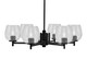 Toltec Lighting - 1206-MB-4812 - Six Light Chandelier - Franklin - Matte Black