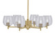 Toltec Lighting - 1206-NAB-4812 - Six Light Chandelier - Franklin - New Age Brass