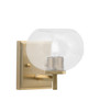Toltec Lighting - 1211-NAB-202 - One Light Wall Sconce - Franklin - New Age Brass