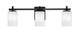 Toltec Lighting - 1213-MB-3001 - Three Light Bath Bar - Franklin - Matte Black