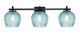 Toltec Lighting - 1213-MB-4605 - Three Light Bath Bar - Franklin - Matte Black