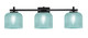 Toltec Lighting - 1213-MB-4615 - Three Light Bath Bar - Franklin - Matte Black