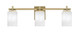 Toltec Lighting - 1213-NAB-3001 - Three Light Bath Bar - Franklin - New Age Brass