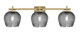 Toltec Lighting - 1213-NAB-4602 - Three Light Bath Bar - Franklin - New Age Brass Toltec Lighting - 1213-NAB-4602 - Three Light Bath Bar - Franklin - New Age Brass