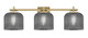 Toltec Lighting - 1213-NAB-4612 - Three Light Bath Bar - Franklin - New Age Brass Toltec Lighting - 1213-NAB-4612 - Three Light Bath Bar - Franklin - New Age Brass