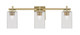 Toltec Lighting - 1213-NAB-530 - Three Light Bath Bar - Franklin - New Age Brass