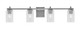 Toltec Lighting - 1214-GP-300 - Four Light Bath Bar - Franklin - Graphite