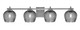 Toltec Lighting - 1214-GP-4602 - Four Light Bath Bar - Franklin - Graphite
