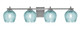 Toltec Lighting - 1214-GP-4605 - Four Light Bath Bar - Franklin - Graphite