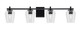Toltec Lighting - 1214-MB-210 - Four Light Bath Bar - Franklin - Matte Black