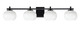 Toltec Lighting - 1214-MB-212 - Four Light Bath Bar - Franklin - Matte Black