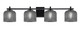 Toltec Lighting - 1214-MB-4612 - Four Light Bath Bar - Franklin - Matte Black