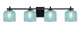 Toltec Lighting - 1214-MB-4615 - Four Light Bath Bar - Franklin - Matte Black