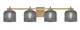 Toltec Lighting - 1214-NAB-4612 - Four Light Bath Bar - Franklin - New Age Brass