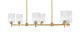 Toltec Lighting - 1226-NAB-530 - Six Light Island Pendant - Franklin - New Age Brass Toltec Lighting - 1226-NAB-530 - Six Light Island Pendant - Franklin - New Age Brass