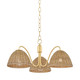 Mitzi - H1081803-AGB - Three Light Chandelier - Katniss - Aged Brass
