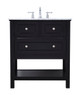 Elegant Lighting - VF27030BK - Single Bathroom Vanity Set - Metropolis - Black
