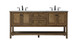 Elegant Lighting - VF27072DDW - Double Bathroom Vanity - Metropolis - driftwood