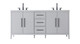 Elegant Lighting - VF29372DGR - Bathroom Vanity - Millie - Grey