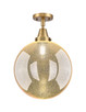 Innovations - 447-1C-BB-G208-12 - One Light Semi-Flush Mount - Caden - Brushed Brass