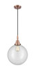Innovations - 447-1P-AC-G202-12 - One Light Mini Pendant - Caden - Antique Copper