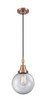 Innovations - 447-1P-AC-G202-8 - One Light Mini Pendant - Caden - Antique Copper