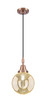 Innovations - 447-1P-AC-G208-8 - One Light Mini Pendant - Caden - Antique Copper
