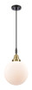 Innovations - 447-1P-BAB-G201-10 - One Light Mini Pendant - Caden - Black Antique Brass
