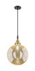 Innovations - 447-1P-BAB-G208-12 - One Light Mini Pendant - Caden - Black Antique Brass