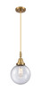 Innovations - 447-1P-BB-G204-8 - One Light Mini Pendant - Caden - Brushed Brass