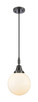 Innovations - 447-1P-BK-G201-8 - One Light Mini Pendant - Caden - Matte Black