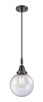 Innovations - 447-1P-BK-G204-8 - One Light Pendant - Caden - Matte Black Innovations - 447-1P-BK-G204-8 - One Light Pendant - Caden - Matte Black