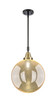 Innovations - 447-1S-BAB-G208-12 - One Light Mini Pendant - Caden - Black Antique Brass