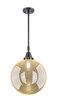 Innovations - 447-1S-BK-G208-12 - One Light Mini Pendant - Caden - Matte Black