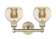 Edison Two Light Bath Vanity (616-2W-AB-G128-6)