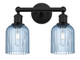 manufacturer_finish:Matte Black|manufacturer_glass:Princess Blue Bridal Veil|light_output:Unspecified|color_temperature:Unspecified|cri:Unspecified
