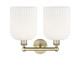 Edison Two Light Bath Vanity (616-2W-AB-G559-8GWH)