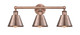 Innovations - 616-3W-AC-M8-AC - Three Light Bath Vanity - Edison - Antique Copper