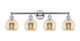 Innovations - 616-4W-PC-G128-6 - Four Light Bath Vanity - Edison - Polished Chrome
