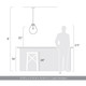 Drop One Light Pendant (2088-12P BCB-CLR)