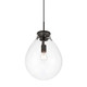 Golden - 2088-12P BLK-CLR - One Light Pendant - Drop - Matte Black