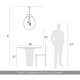 Drop Three Light Pendant (2088-20P BCB-CLR)