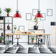 Duncan One Light Pendant (3604-L BLK-RD)