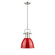 Duncan One Light Pendant (3604-S PW-RD)