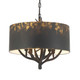 Golden - 4500-4P ABI - Four Light Pendant - Arboreal - Antique Black Iron