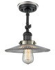 Innovations - 201FBP-BKSN-G2 - One Light Semi-Flush Mount - Franklin Restoration - Matte Black