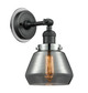 Innovations - 203BK-BPPC-HRPC-G173 - One Light Wall Sconce - Franklin Restoration - Matte Black