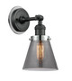 Innovations - 203BK-BPPC-HRPC-G63 - One Light Wall Sconce - Franklin Restoration - Matte Black